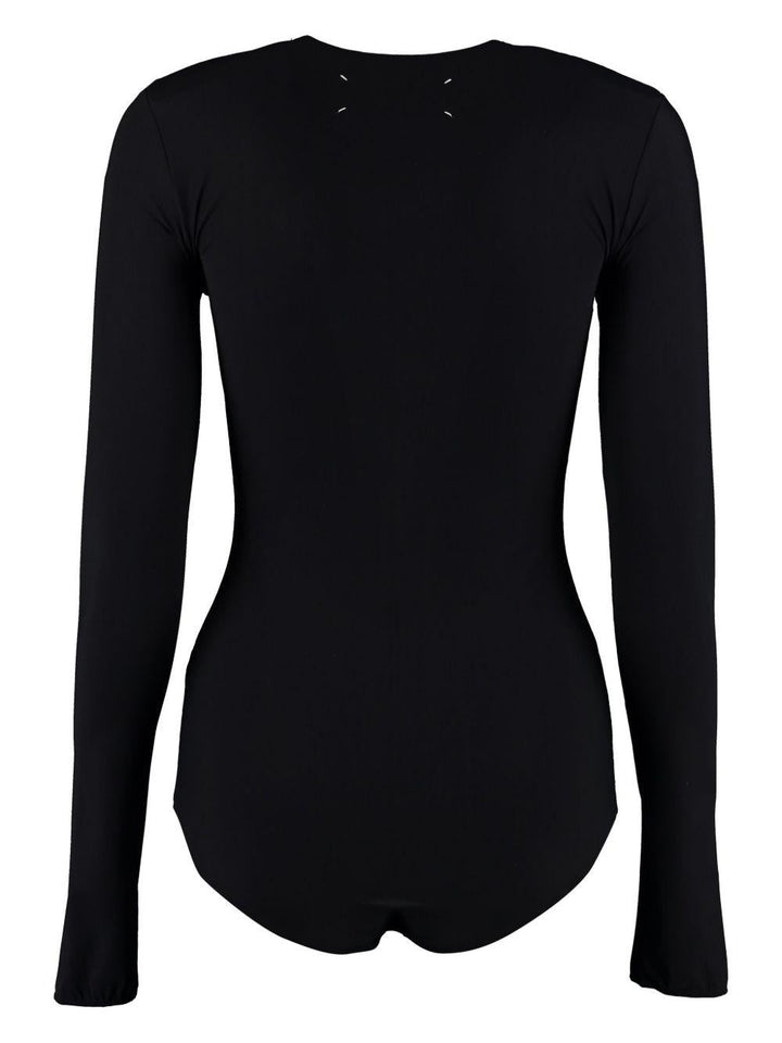 Body con scollo rotondo 