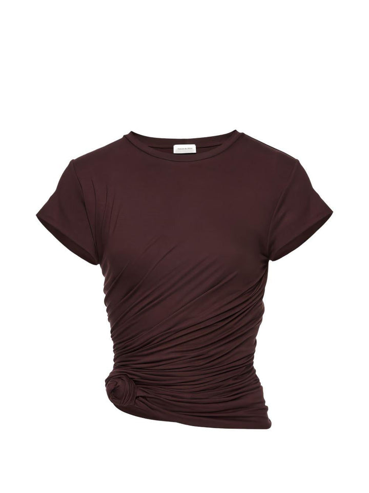 T-shirt con nodo laterale 