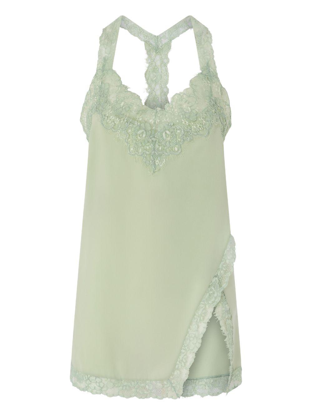 Top con pizzo 