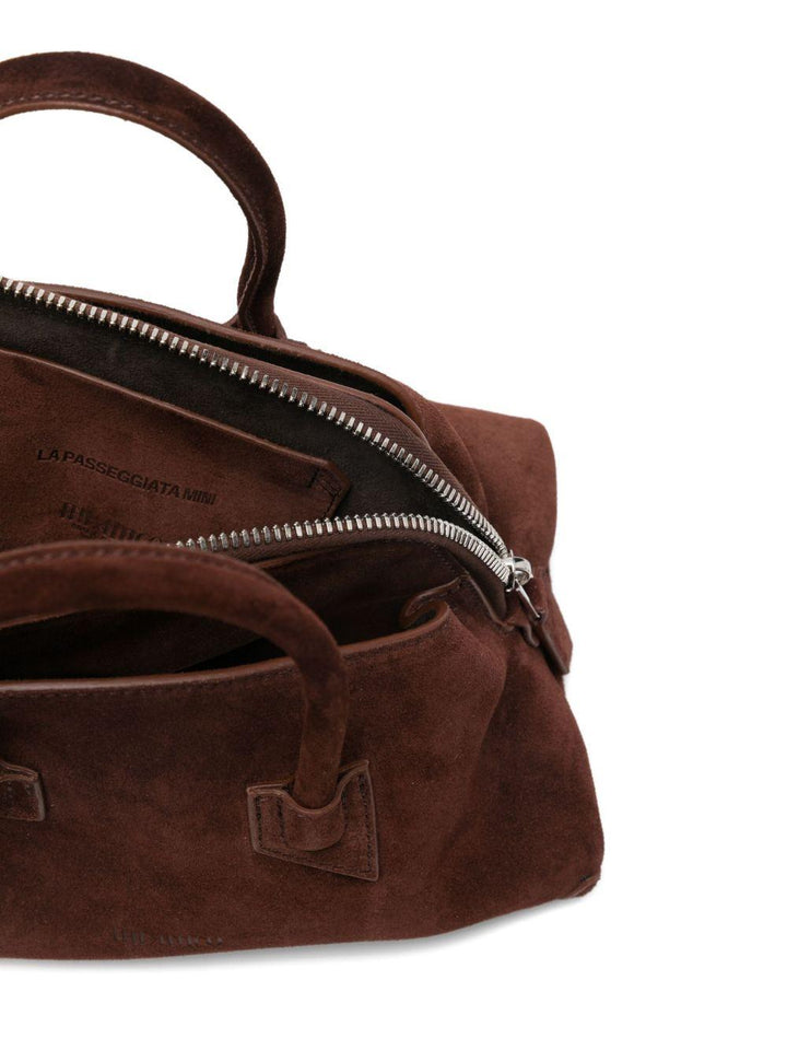 Borsa tote in pelle scamosciata 