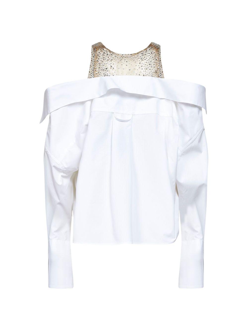 Blusa con spalle scoperte 