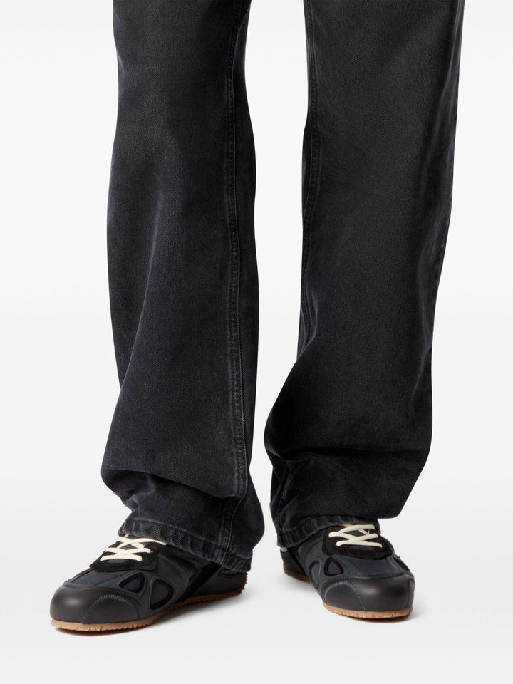Sneakers con inserti black/gum 