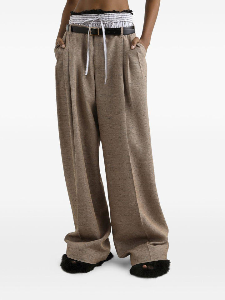 Pantaloni plissé 