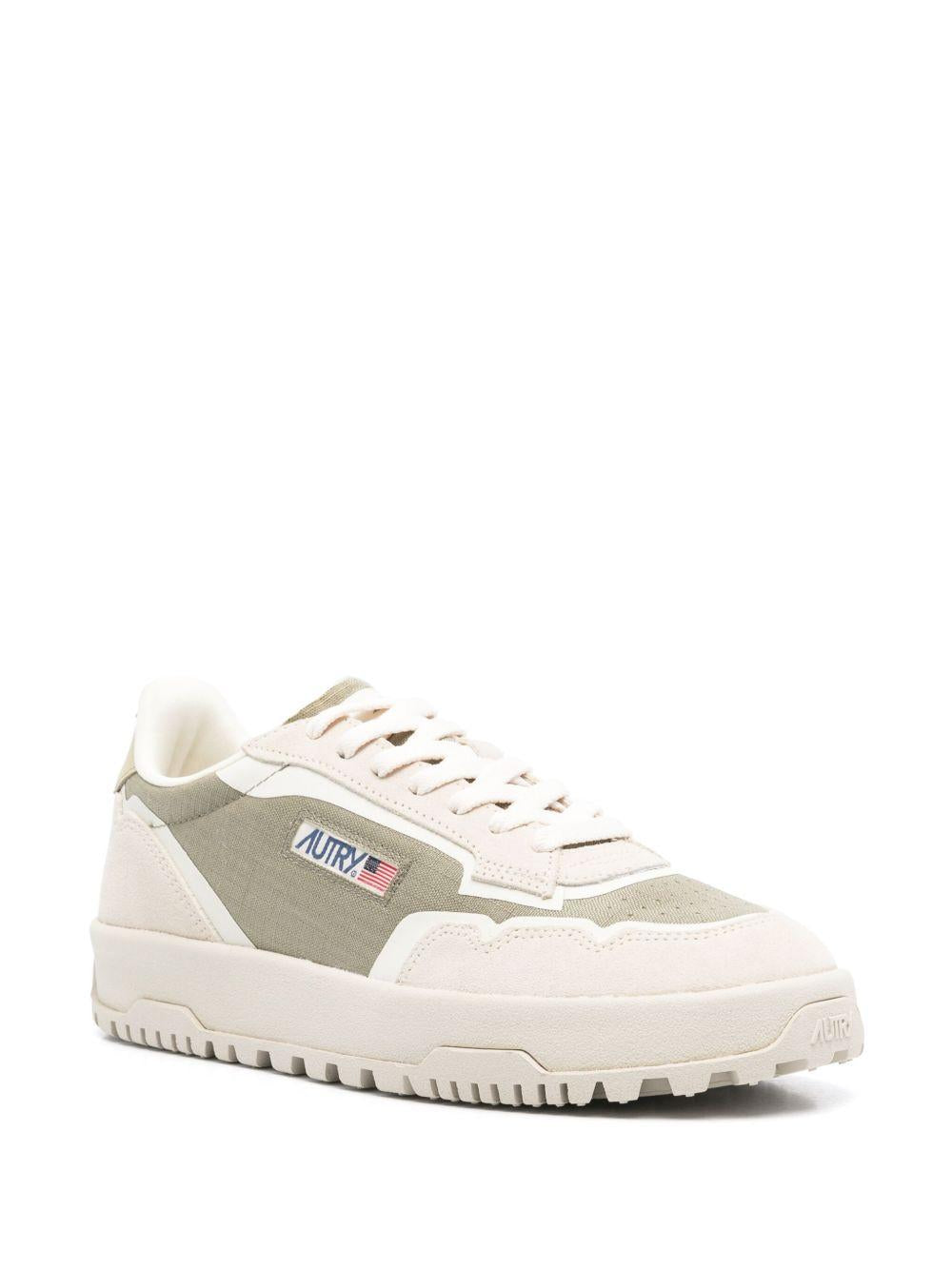 Sneaker bianche/verde oliva wildpace 