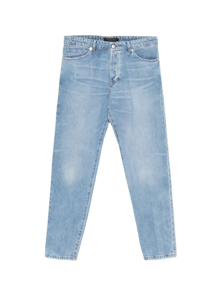 Jeans effetto slavato azzurro chiaro 