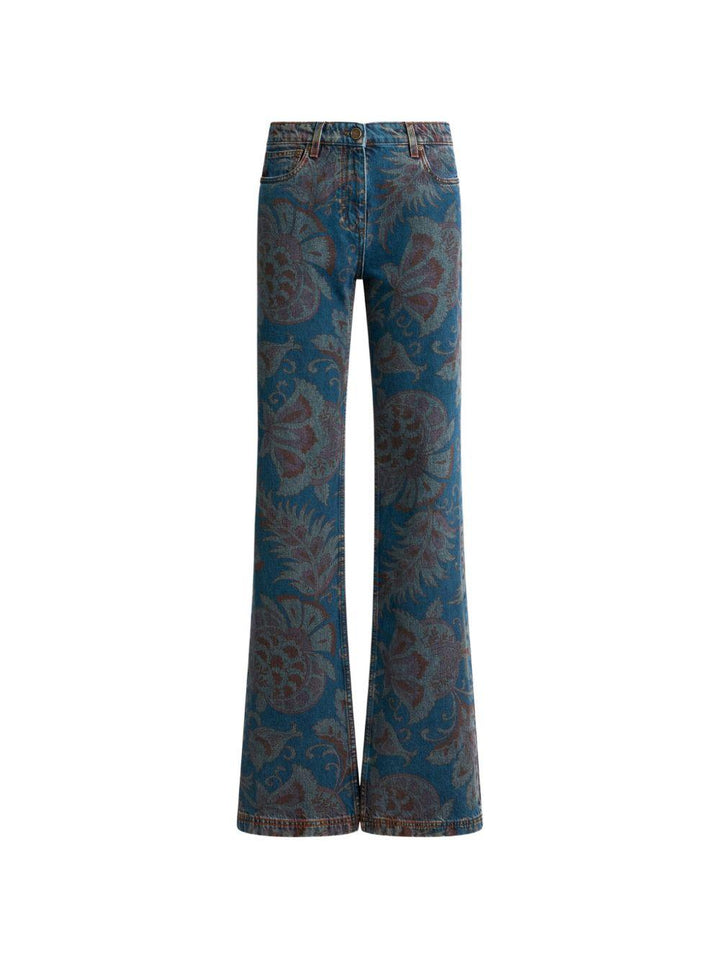 Jeans a fiori 