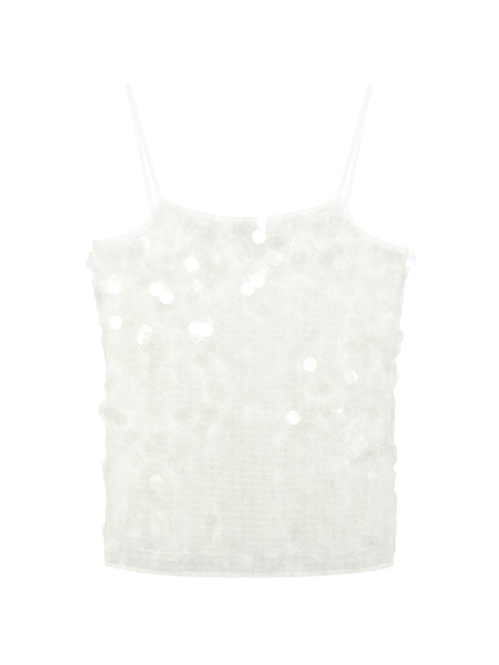 Top Mela con paillettes 