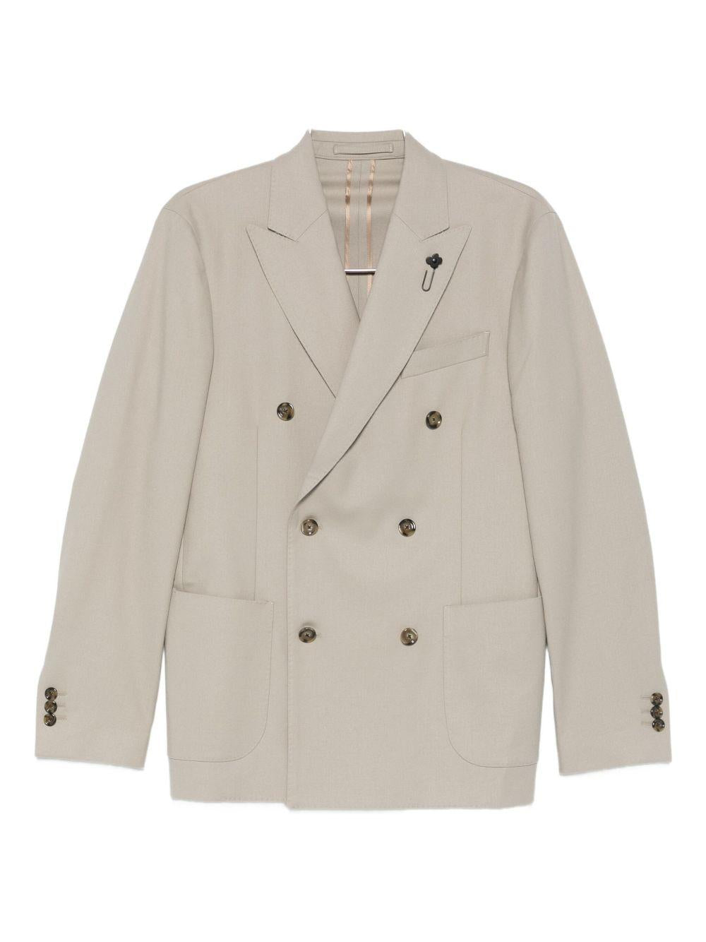 Completo doppiopetto beige chiaro 