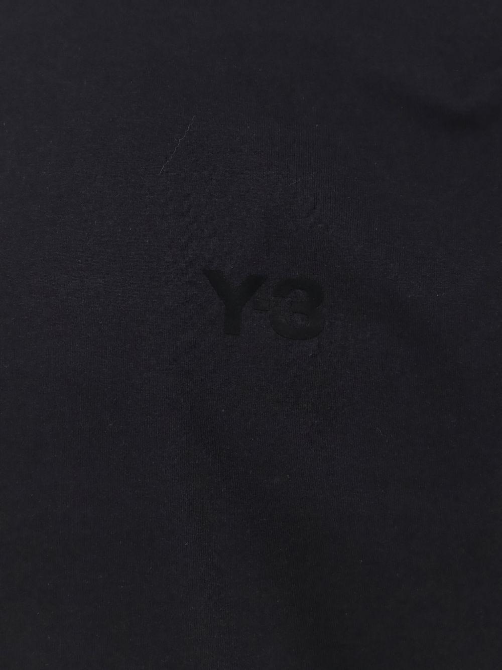 T-shirt a maniche lunghe con logo Black 
