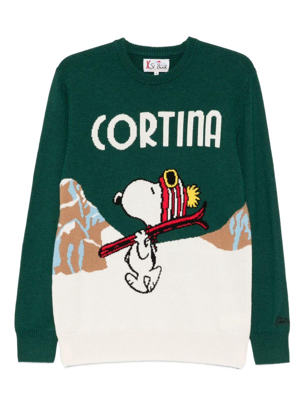 Maglione verde girocollo Heron 