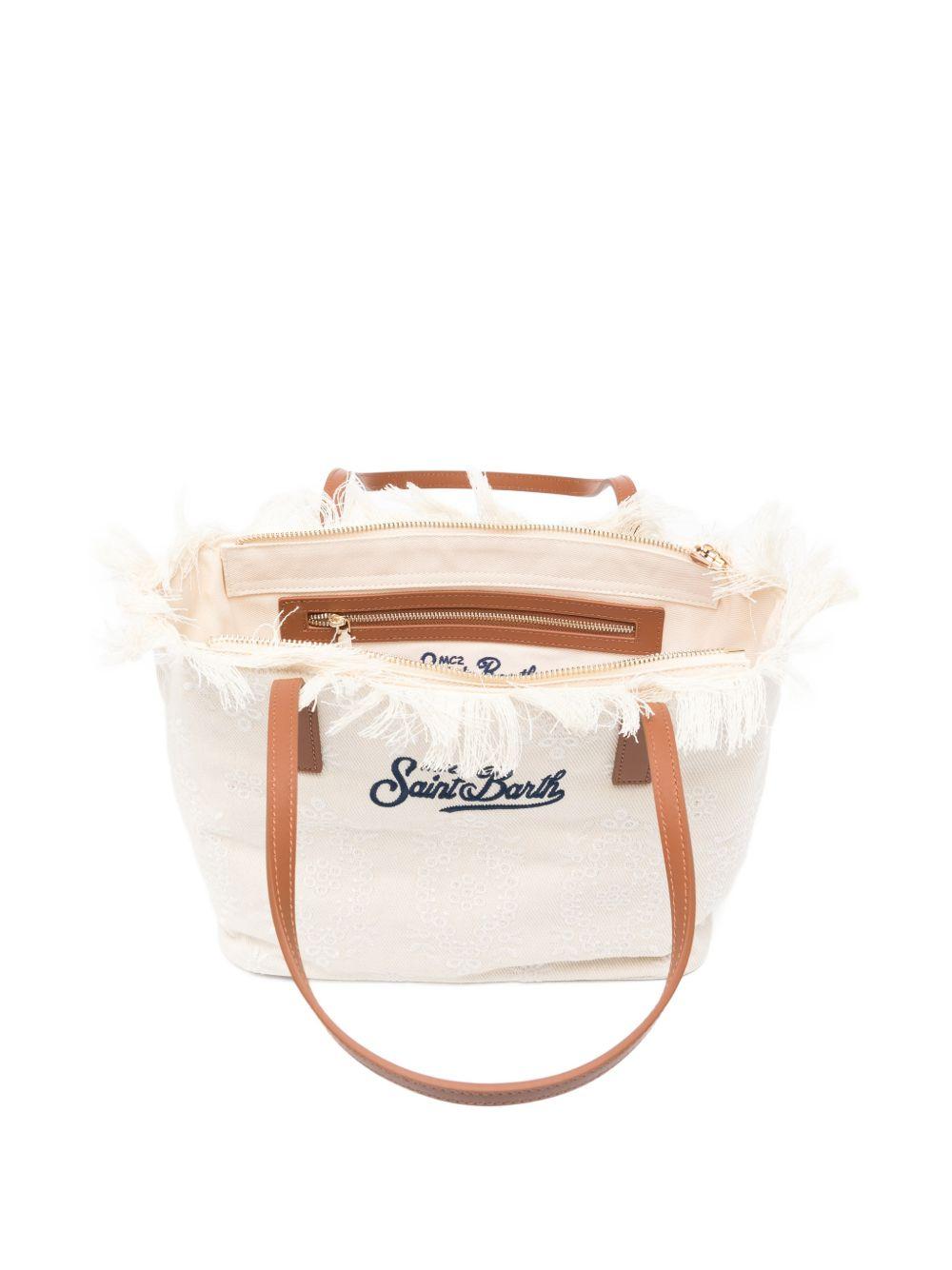Borsa a spalla City a fiori con frange 