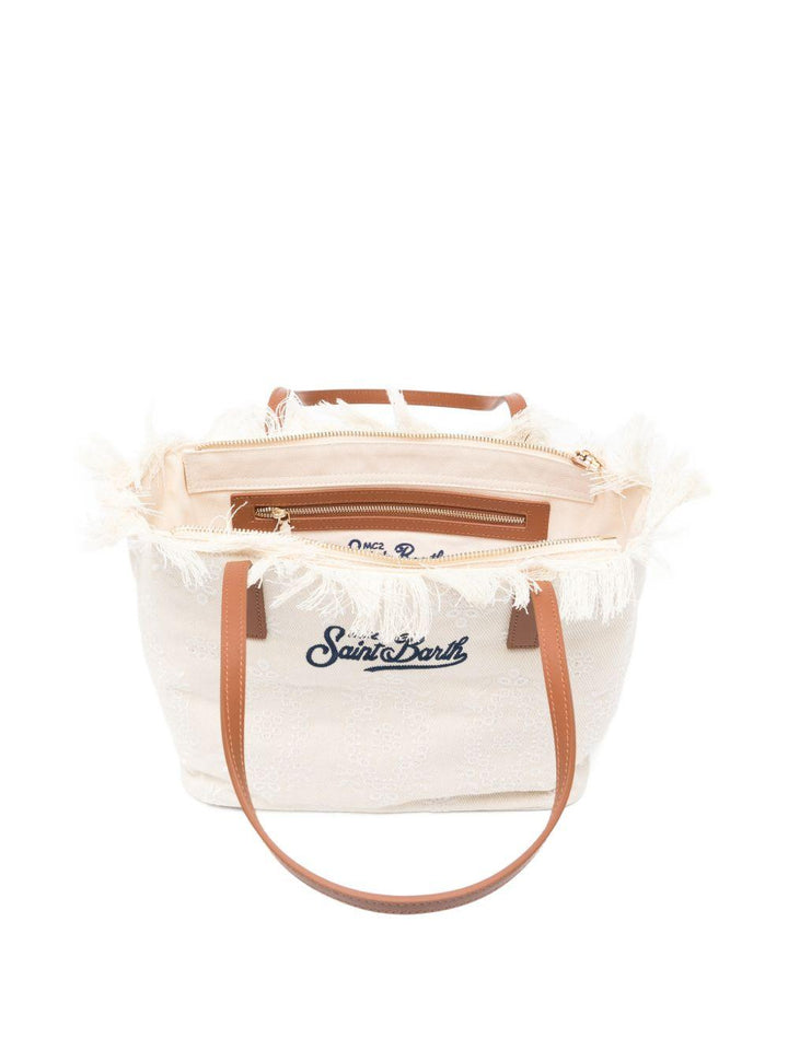 Borsa a spalla City a fiori con frange 