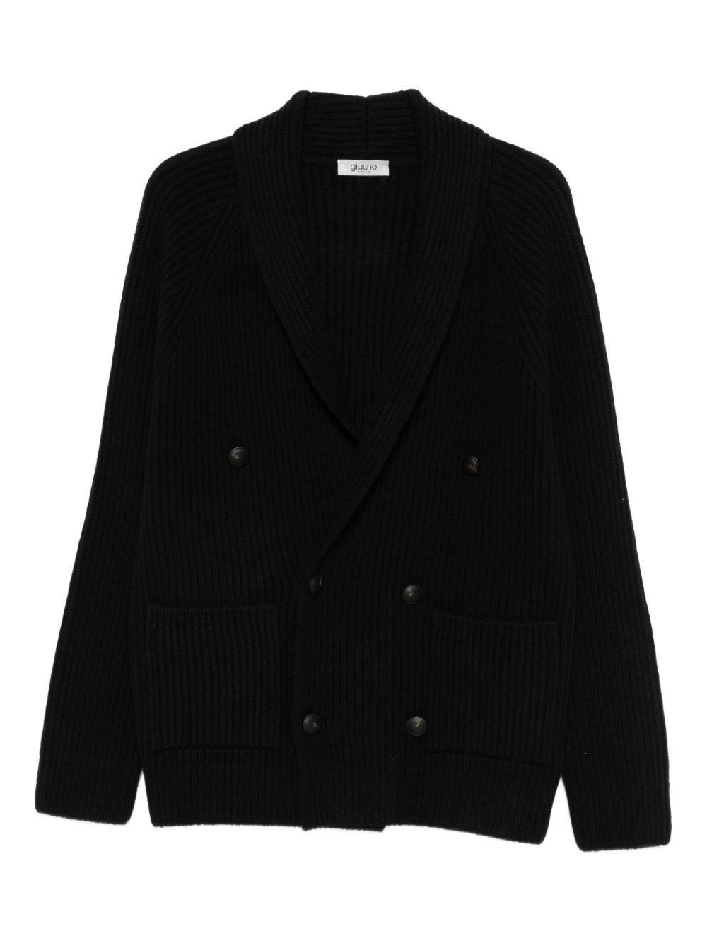 Cardigan doppiopetto nero 