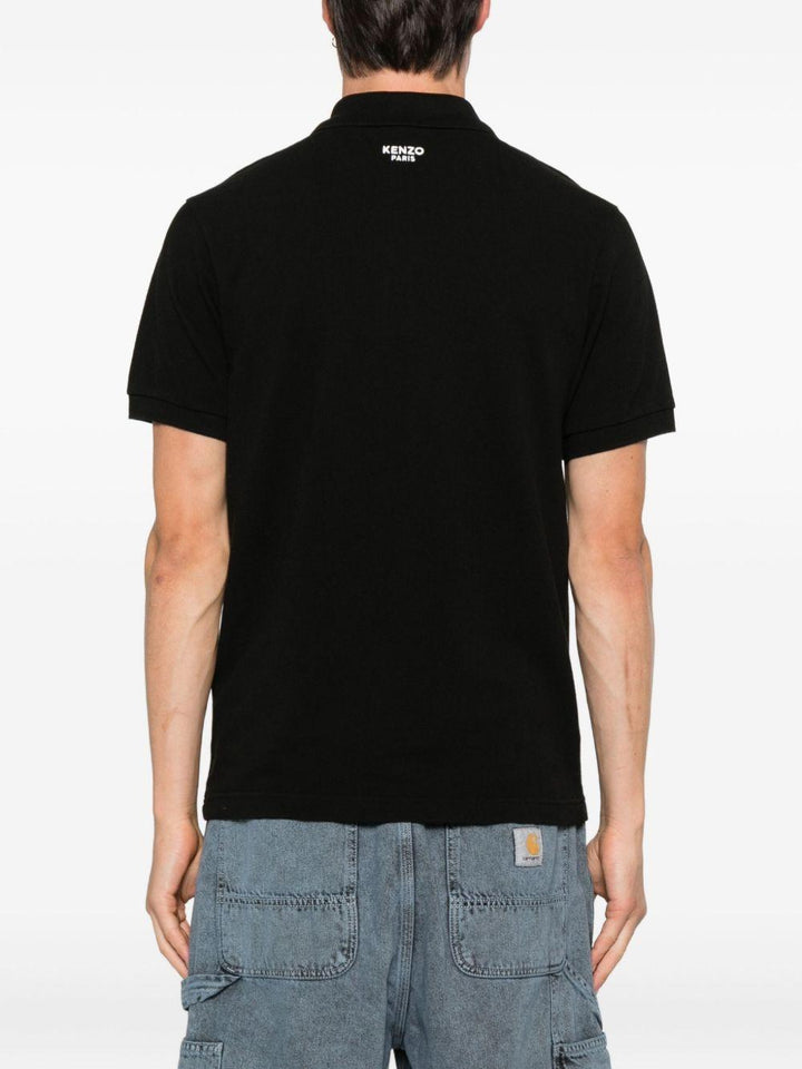 Polo nera Boke Flower 