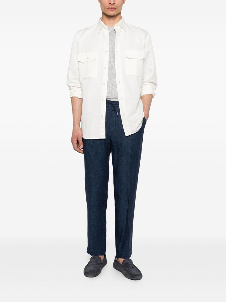 Pantaloni Wimbledons blu con coulisse 