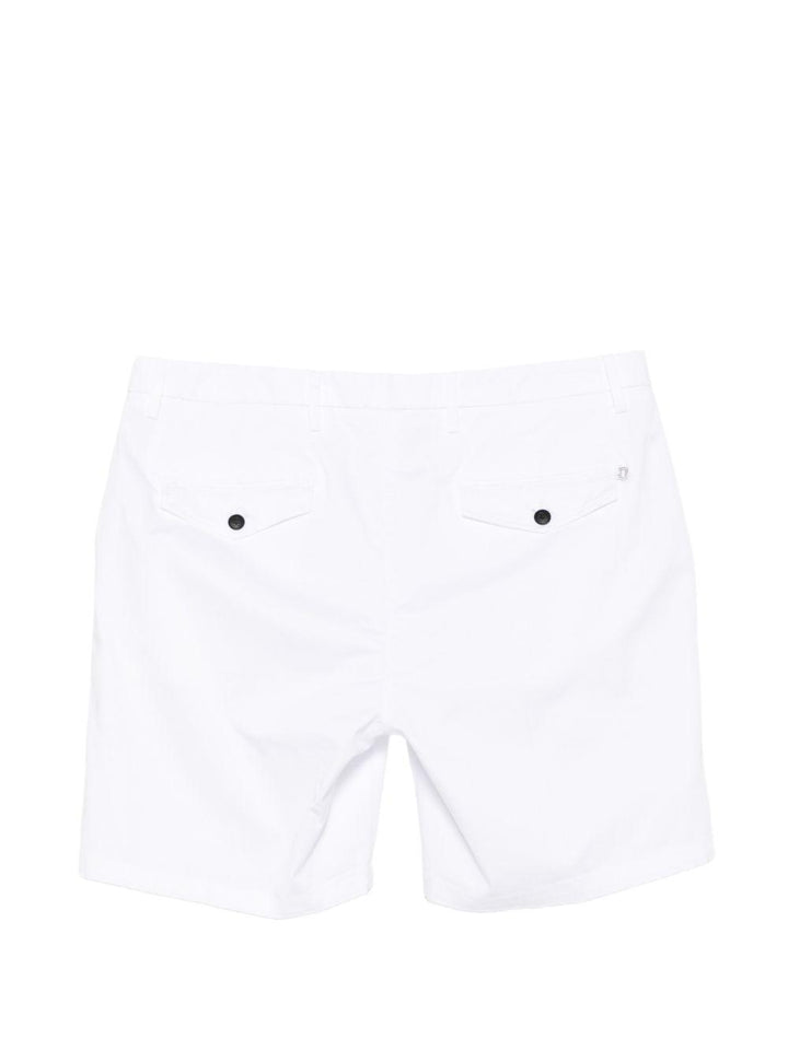 Shorts chino bianchi Manheim con logo 