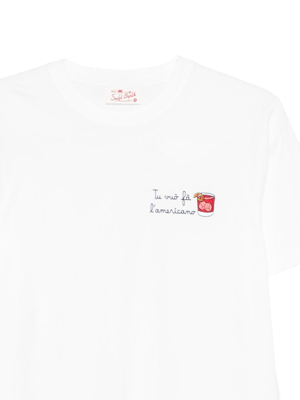 T-shirt bianca con stampa grafica 