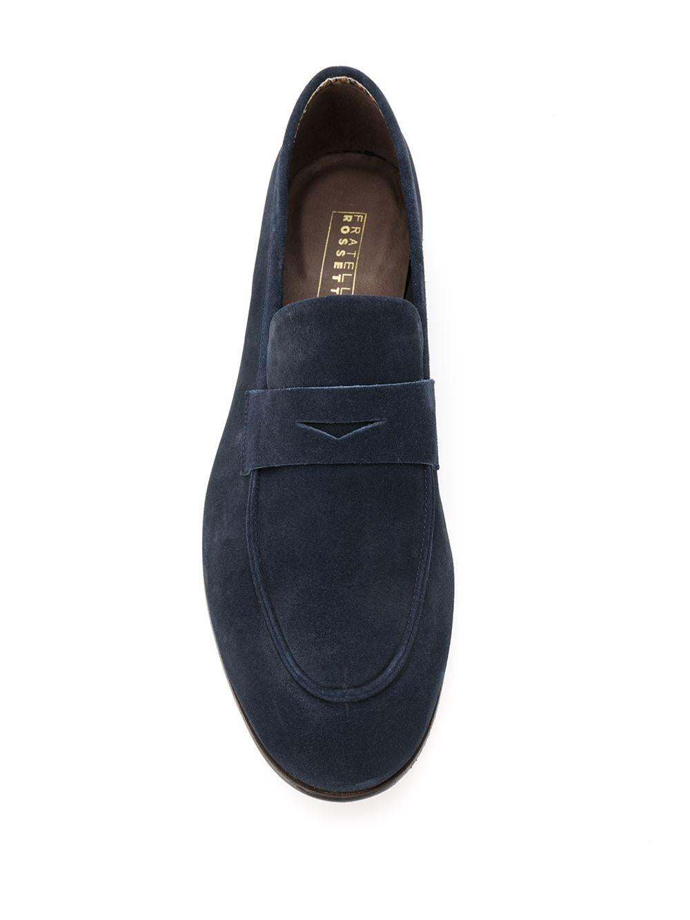 Mocassini marine in pelle 