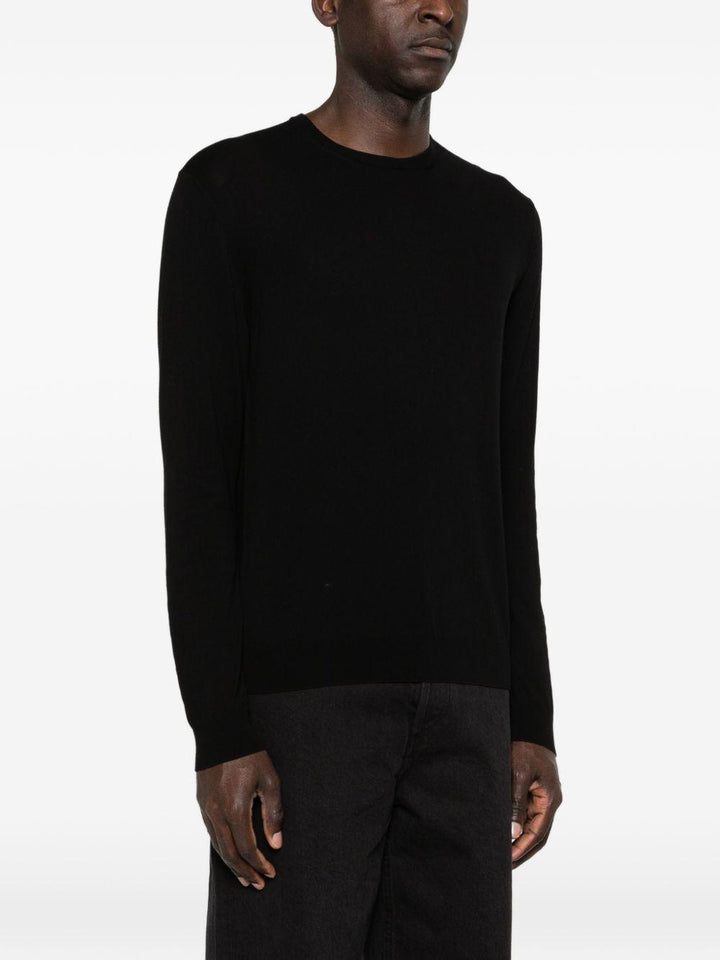 Maglione nero girocollo 