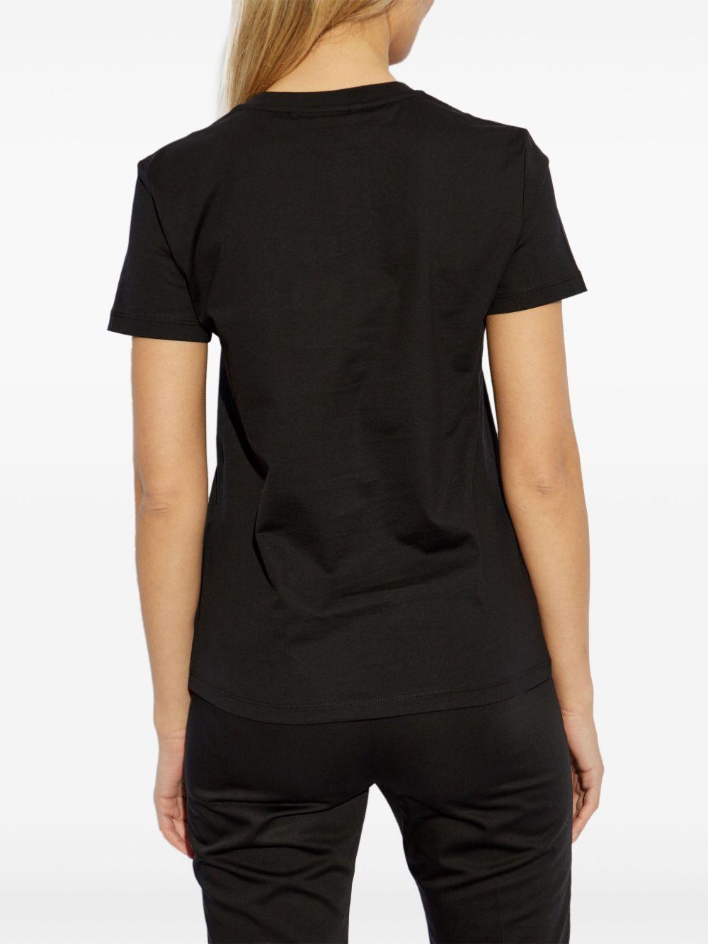 T-shirt con logo ricamato 