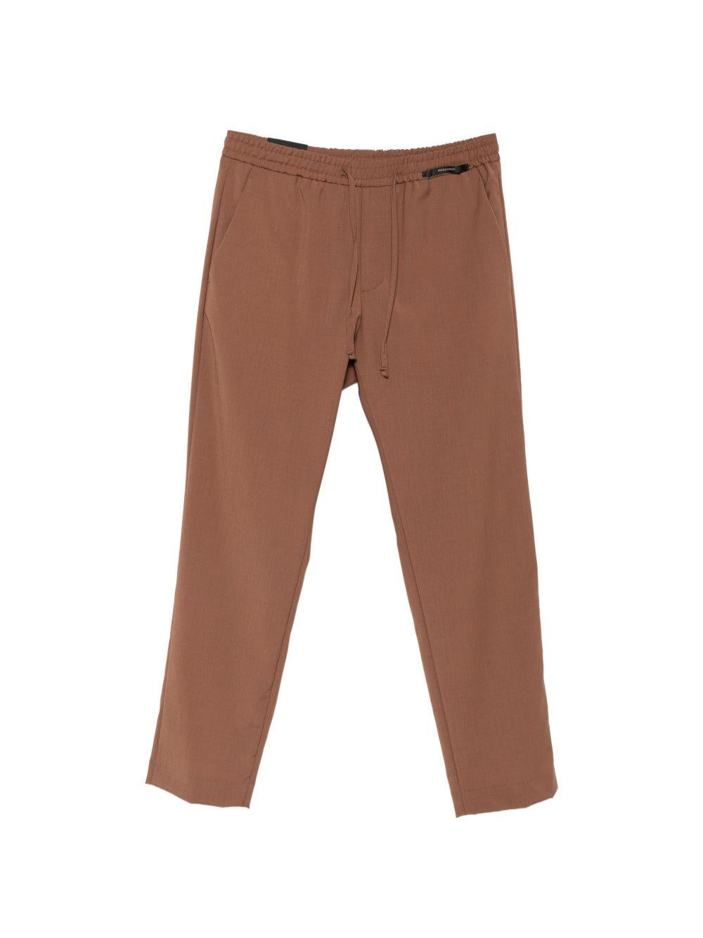 Pantaloni con coulisse mattone 