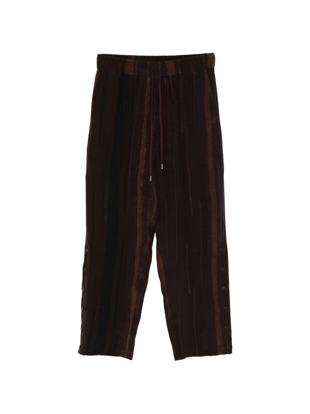 Pantaloni marrone/nero pajabot con coulisse 