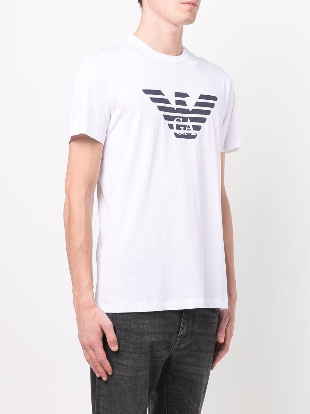 T-shirt bianca logo eagle 