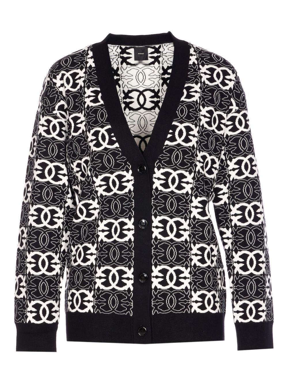 Cardigan con motivo geometrico 