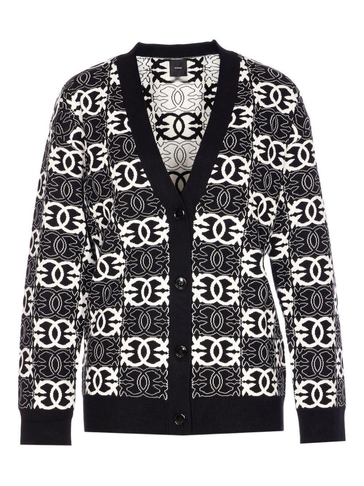 Cardigan con motivo geometrico 