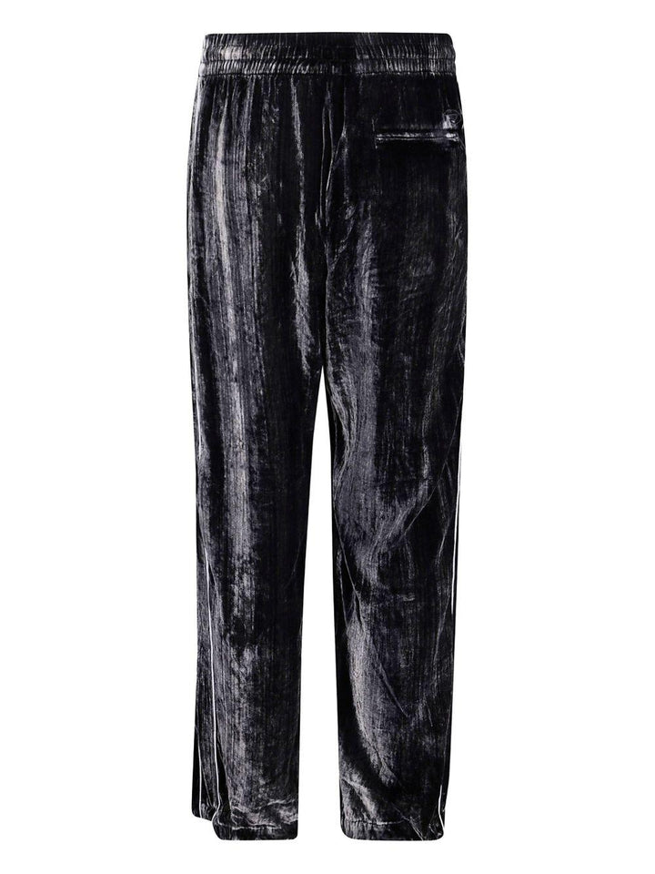 Pantaloni sportivi P-Hay neri in velluto 