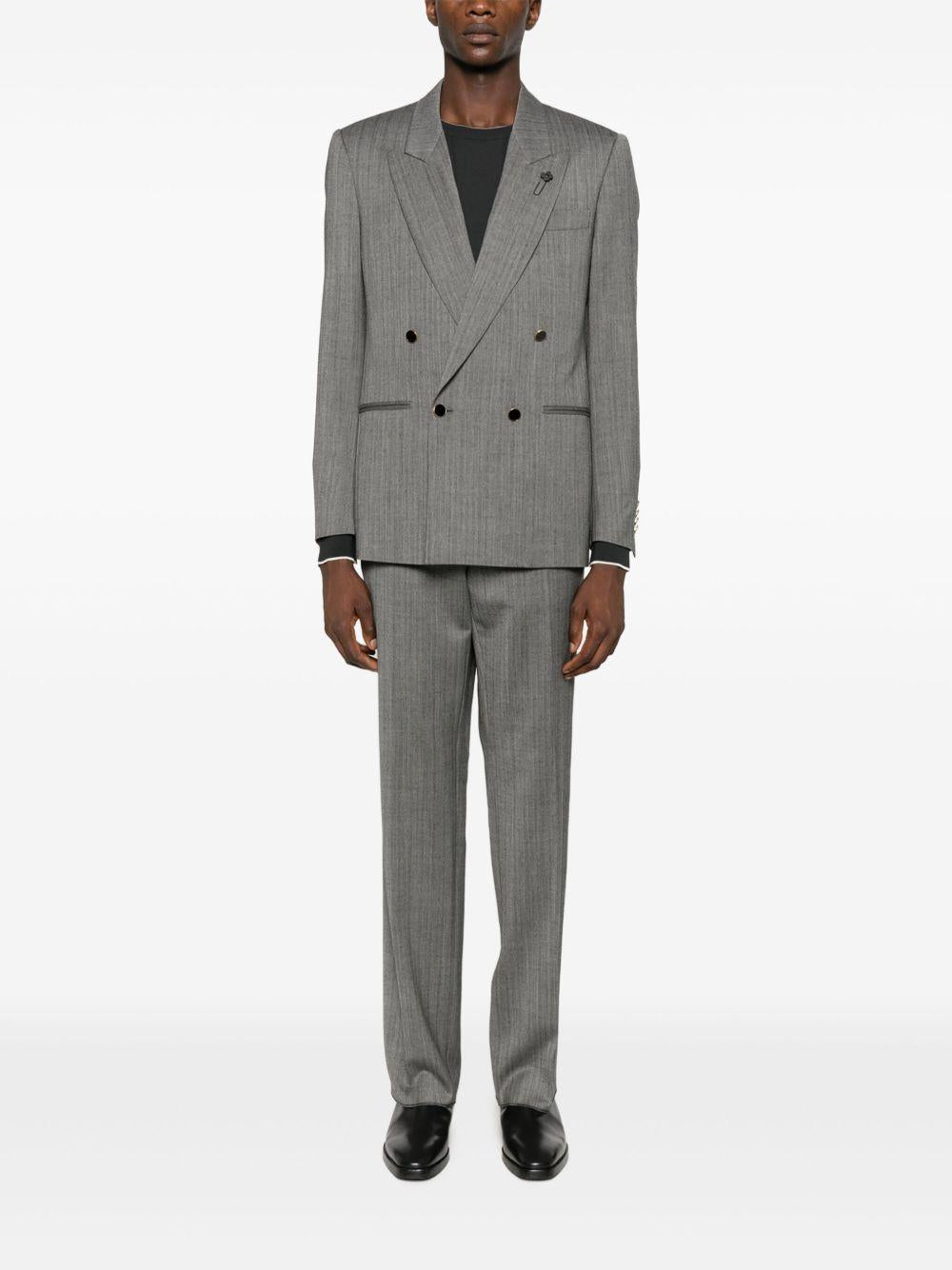 Pantaloni sartoriali grigi dritti 