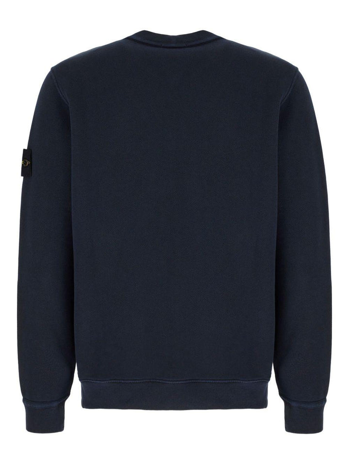 Felpa girocollo blu navy 