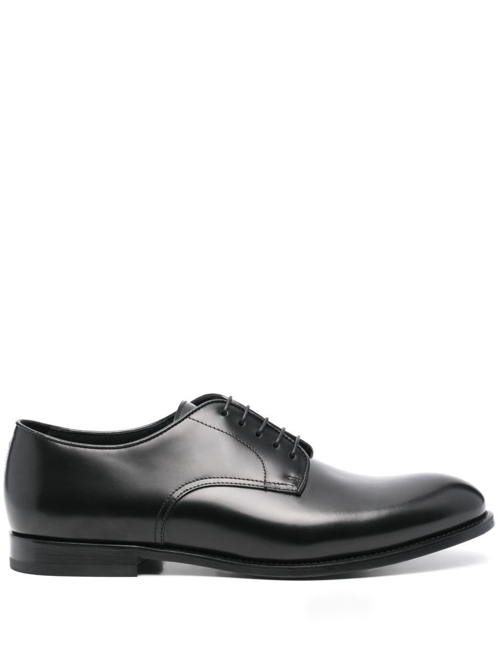 Derby nero in pelle 