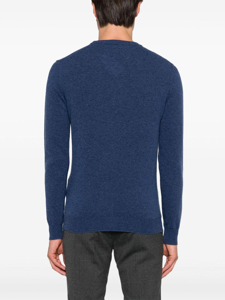 Maglione girocollo blu 