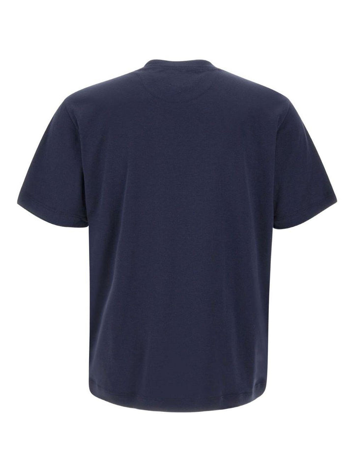 T-shirt girocollo blu 