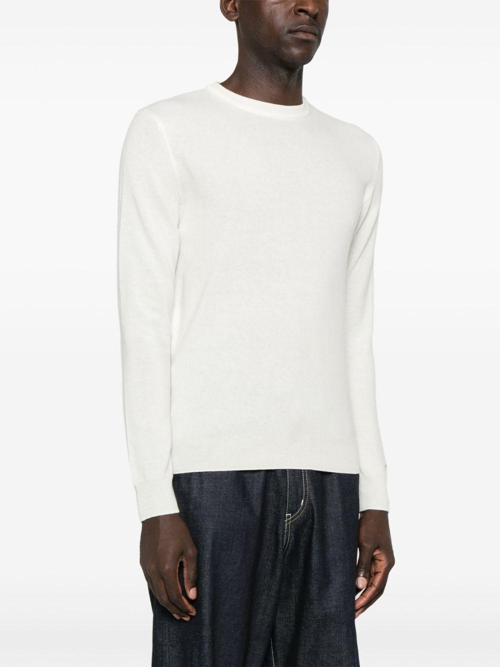 Maglione girocollo crema 