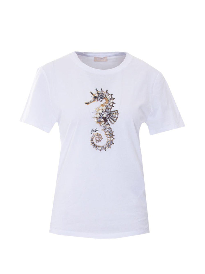 T-shirt con strass 