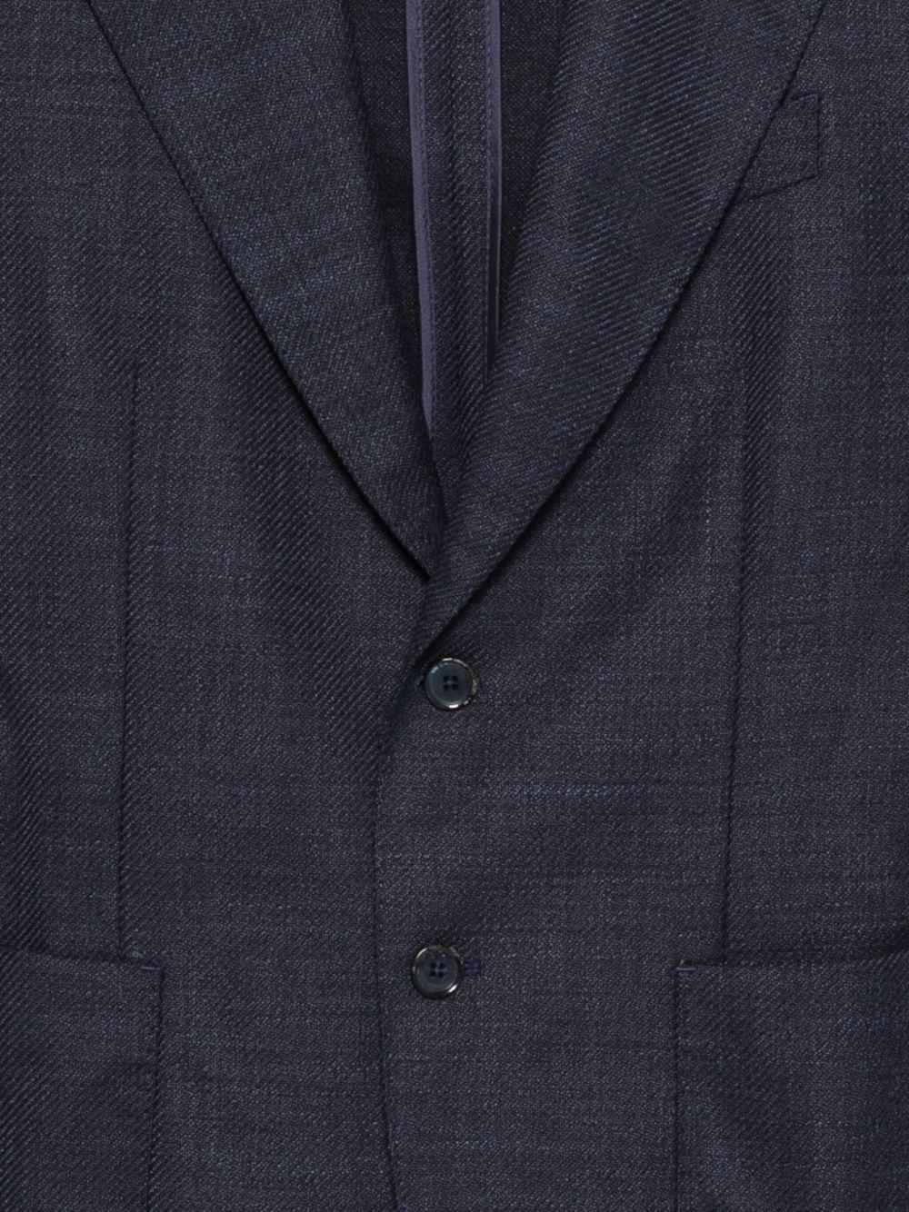 Blazer blu con bottoni 