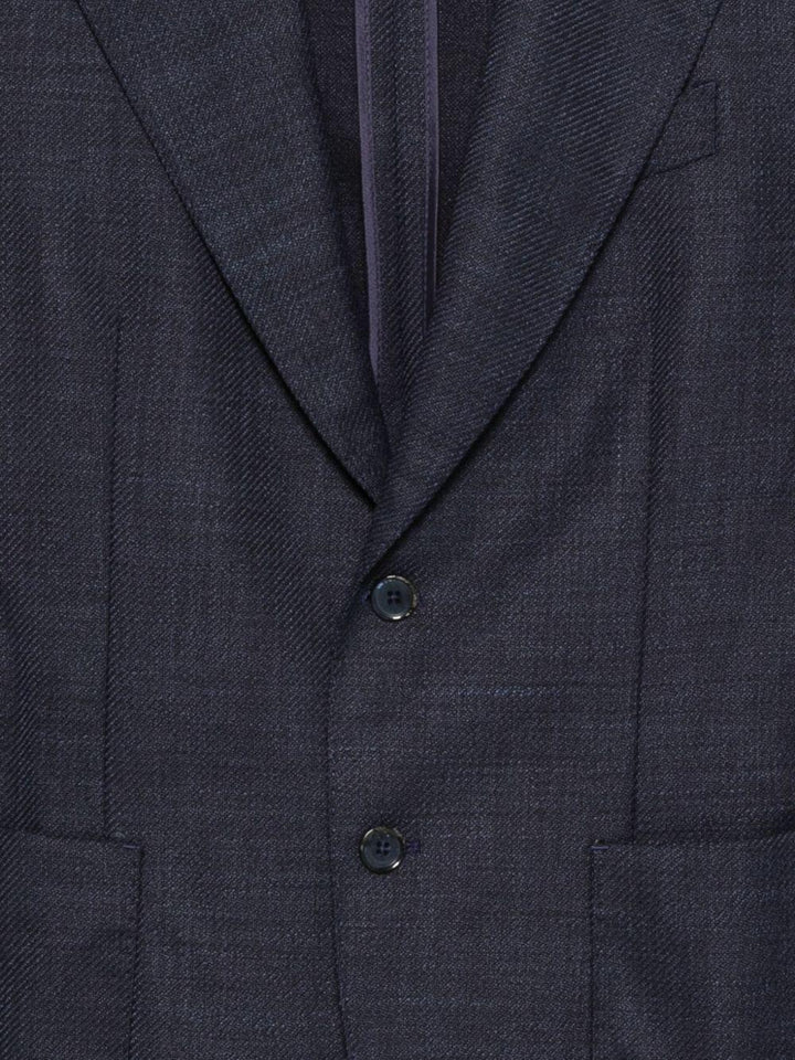 Blazer blu con bottoni 
