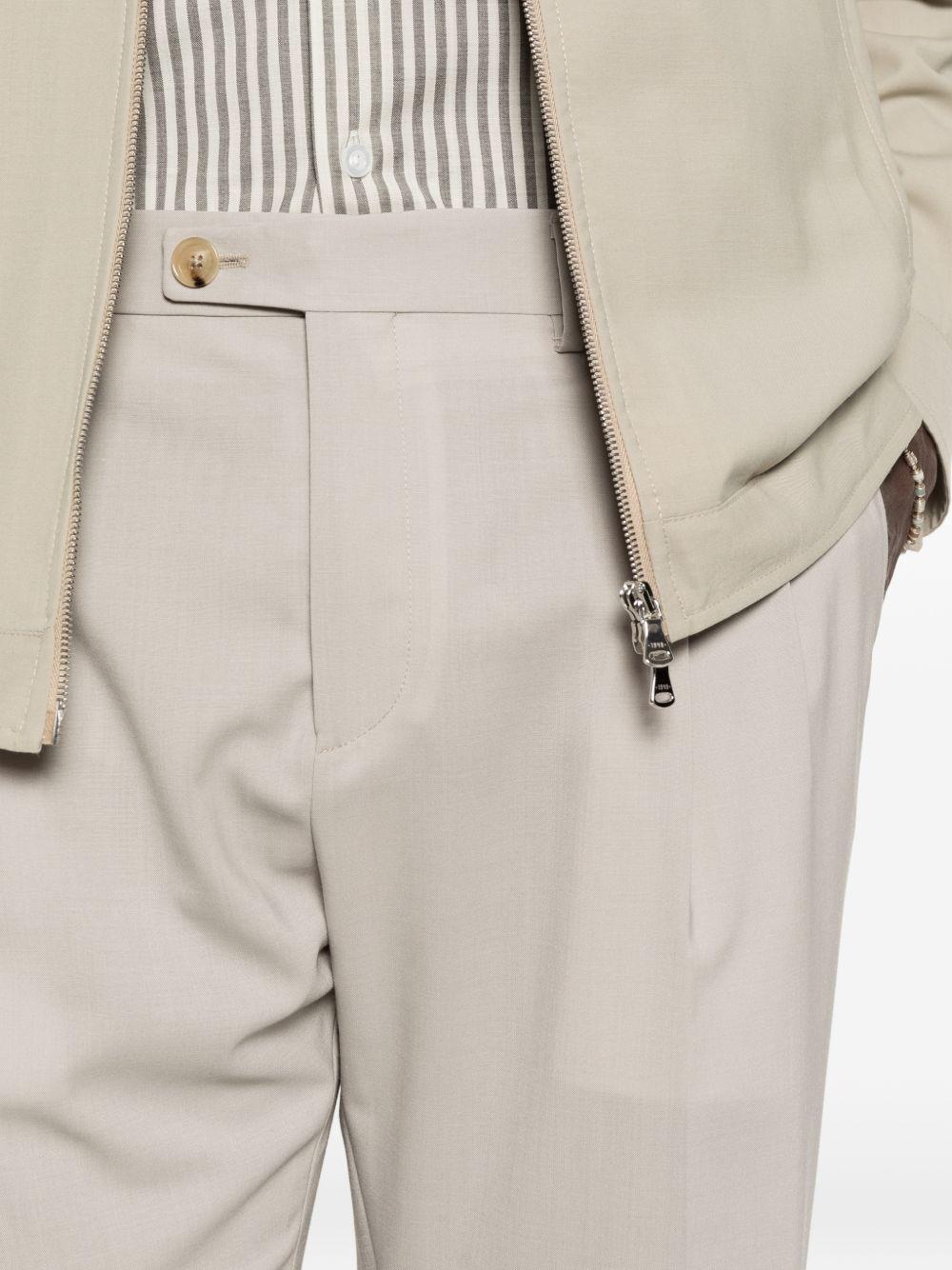 Pantaloni mastice con risvolto 