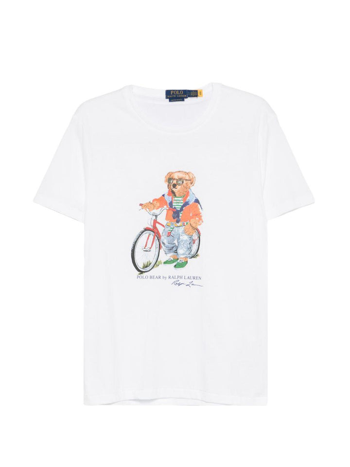 T-shirt bianca in cotone 