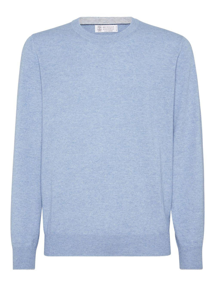 Maglione azzurro in cashmere 