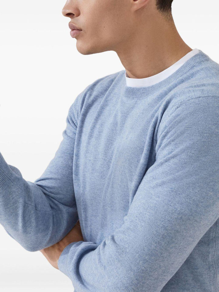 Maglione azzurro in cashmere 