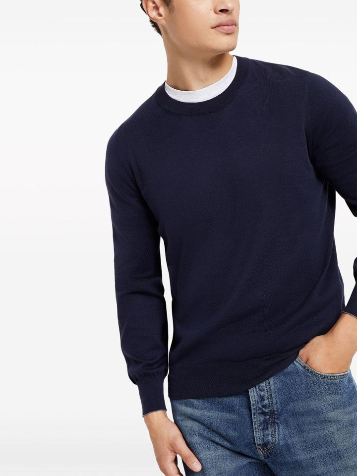 Maglione girocollo blu navy 