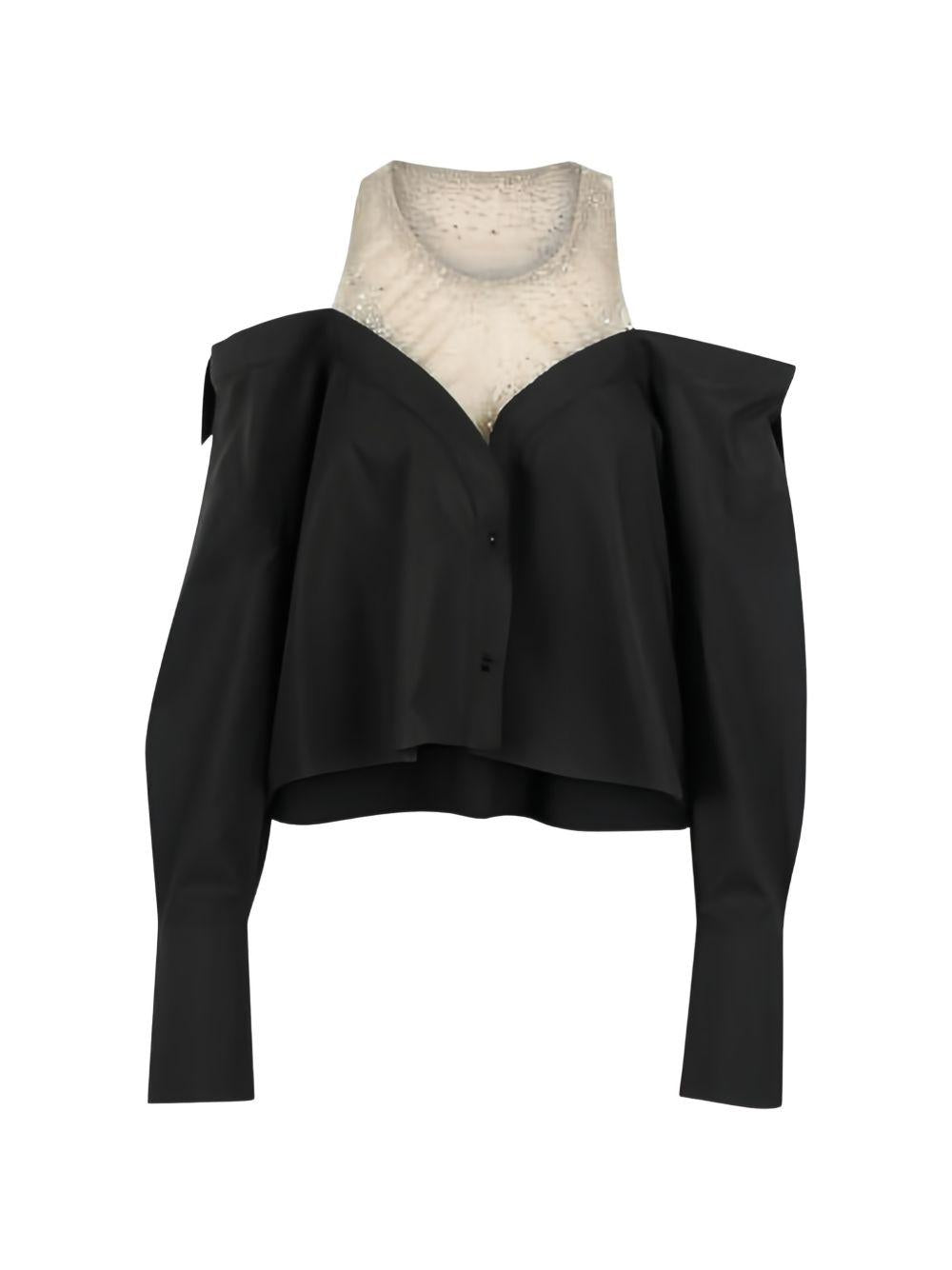 Camicia con spalle scoperte 
