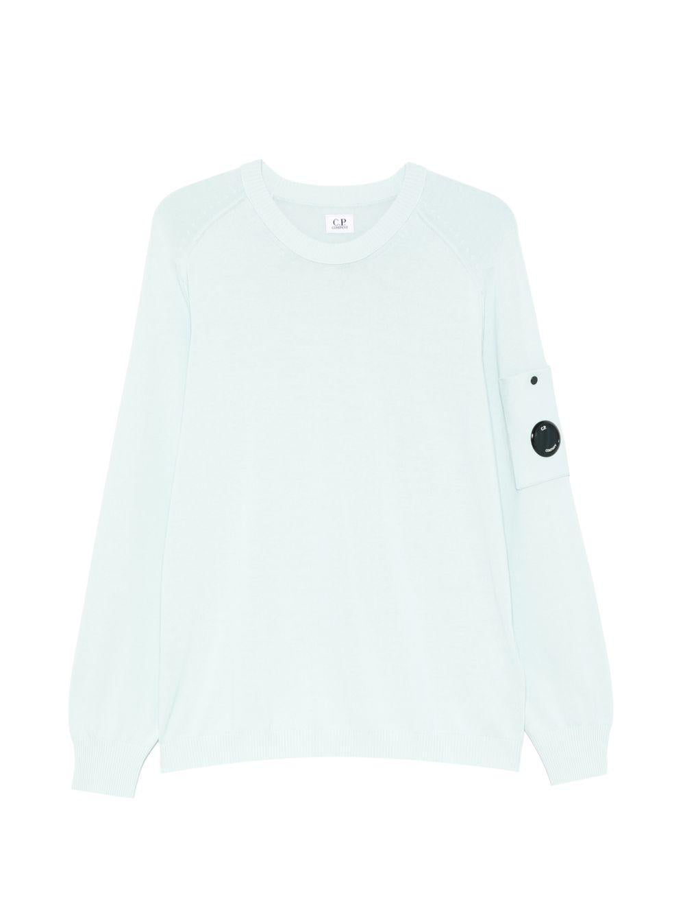 Maglione con taschino con lente misty blu 