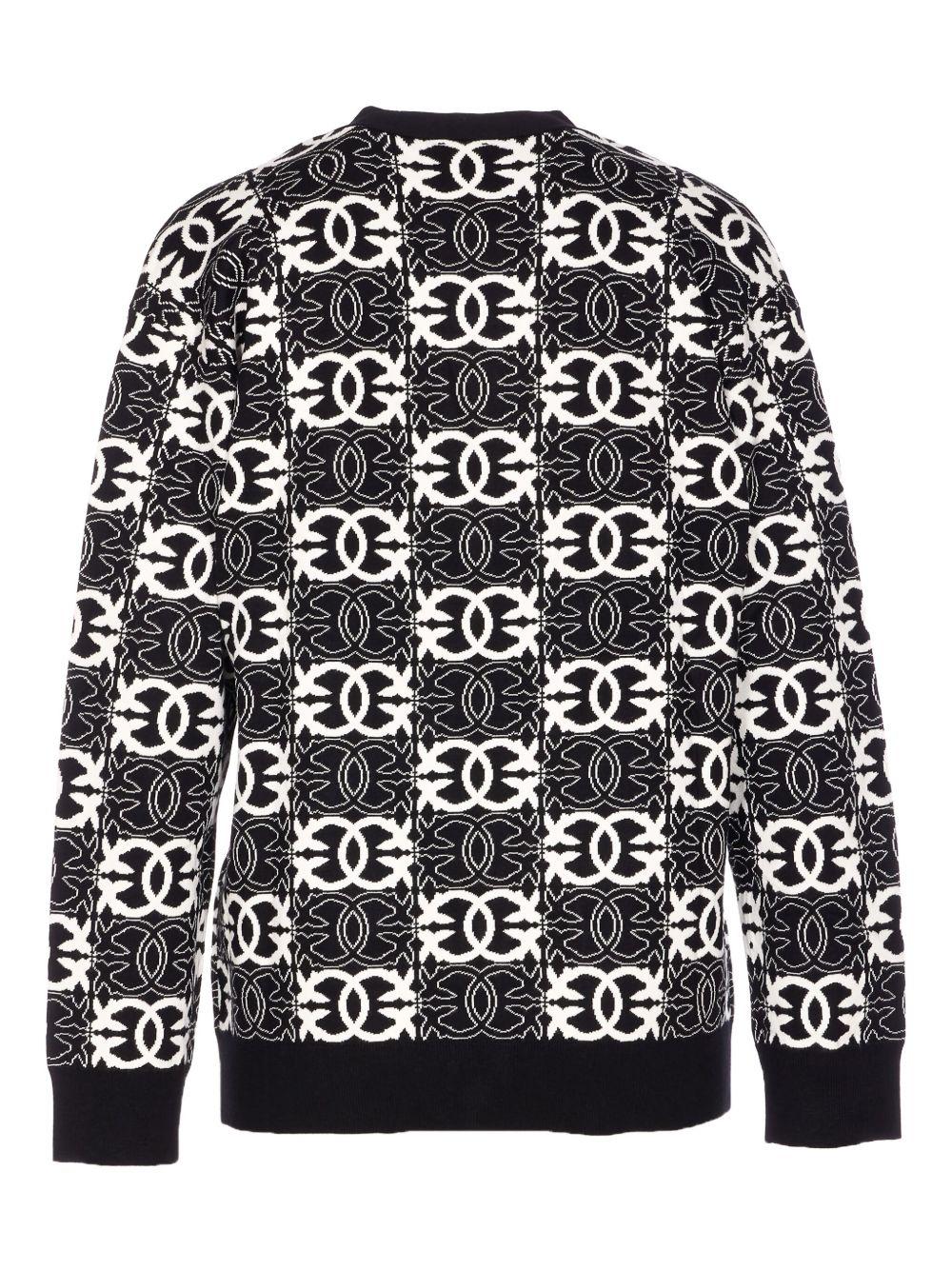 Cardigan con motivo geometrico 