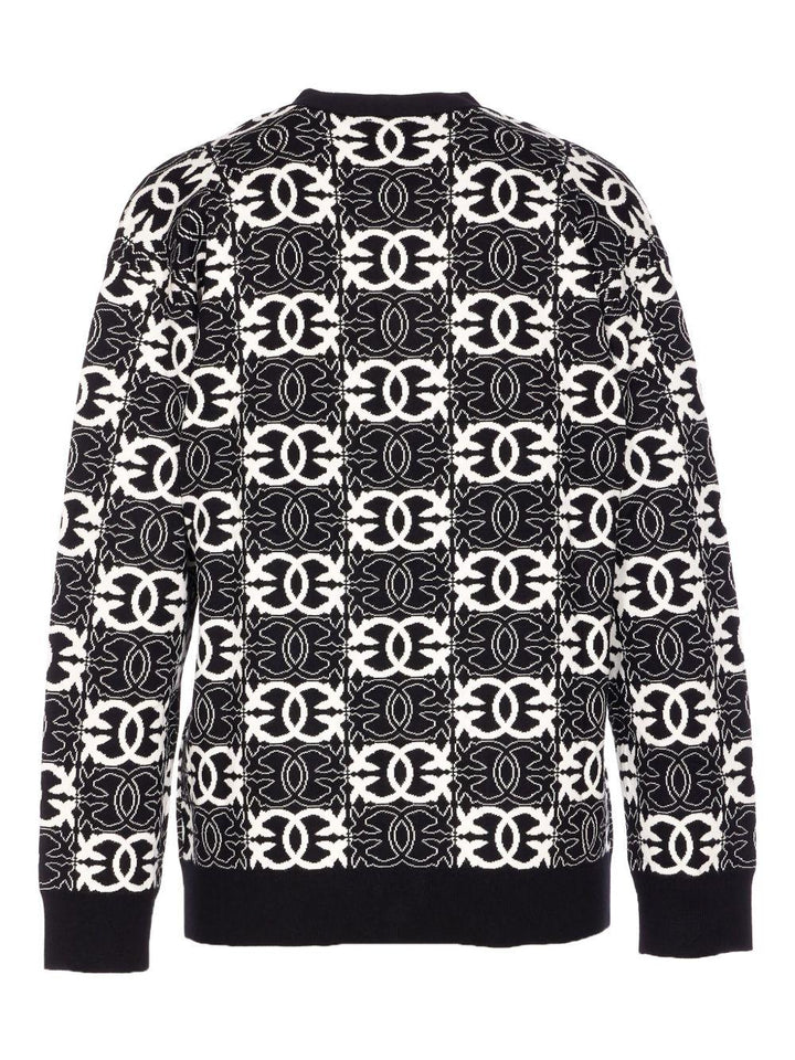 Cardigan con motivo geometrico 