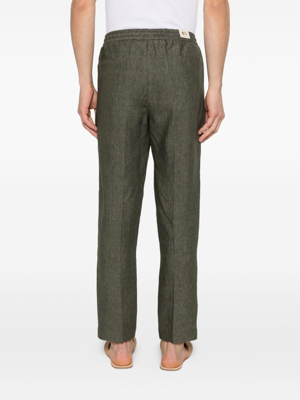 Pantaloni Wimbledons verde militare con coulisse 