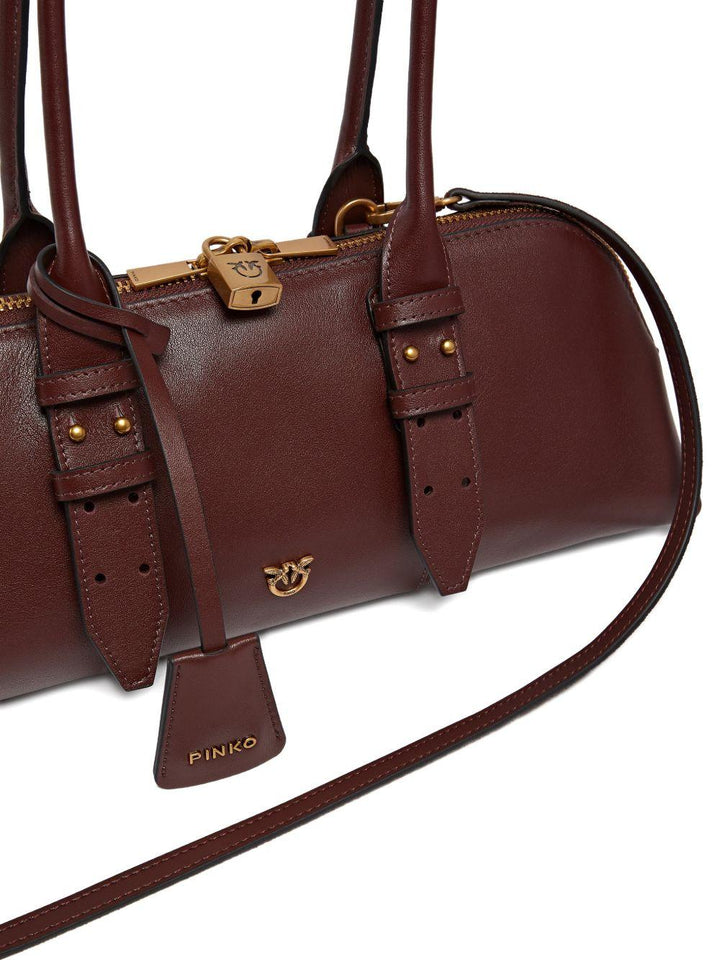 Borsa a spalla Padlock in pelle 